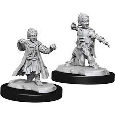 Pathfinder Battles Deep Cuts Miniatures: Unpainted Minis - Wave 15 - Halfing Monk Male WZK90328